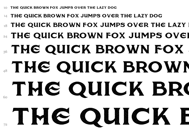 American Brewery Rough font waterfall